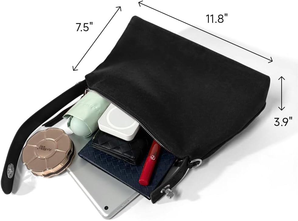 VAKAER Suede Tote Bag for Women, Suede Leather Crossbody Bag with Adjustable Strap Nubuck Shoulder Satchel Hobo Purse - Image 5