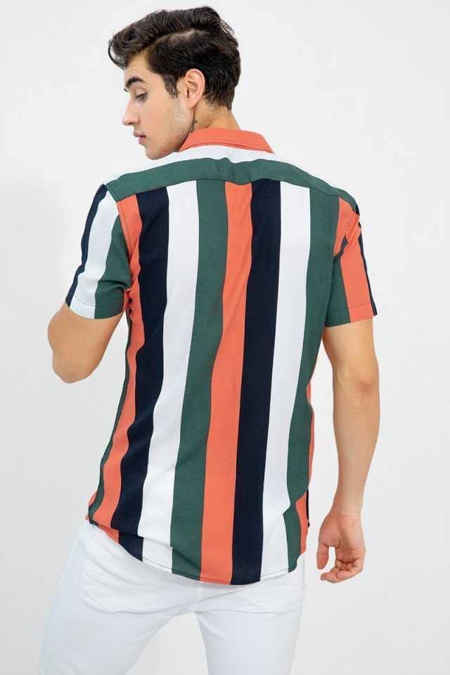 Image of Men's Lycra Digital Print Casual Shirt