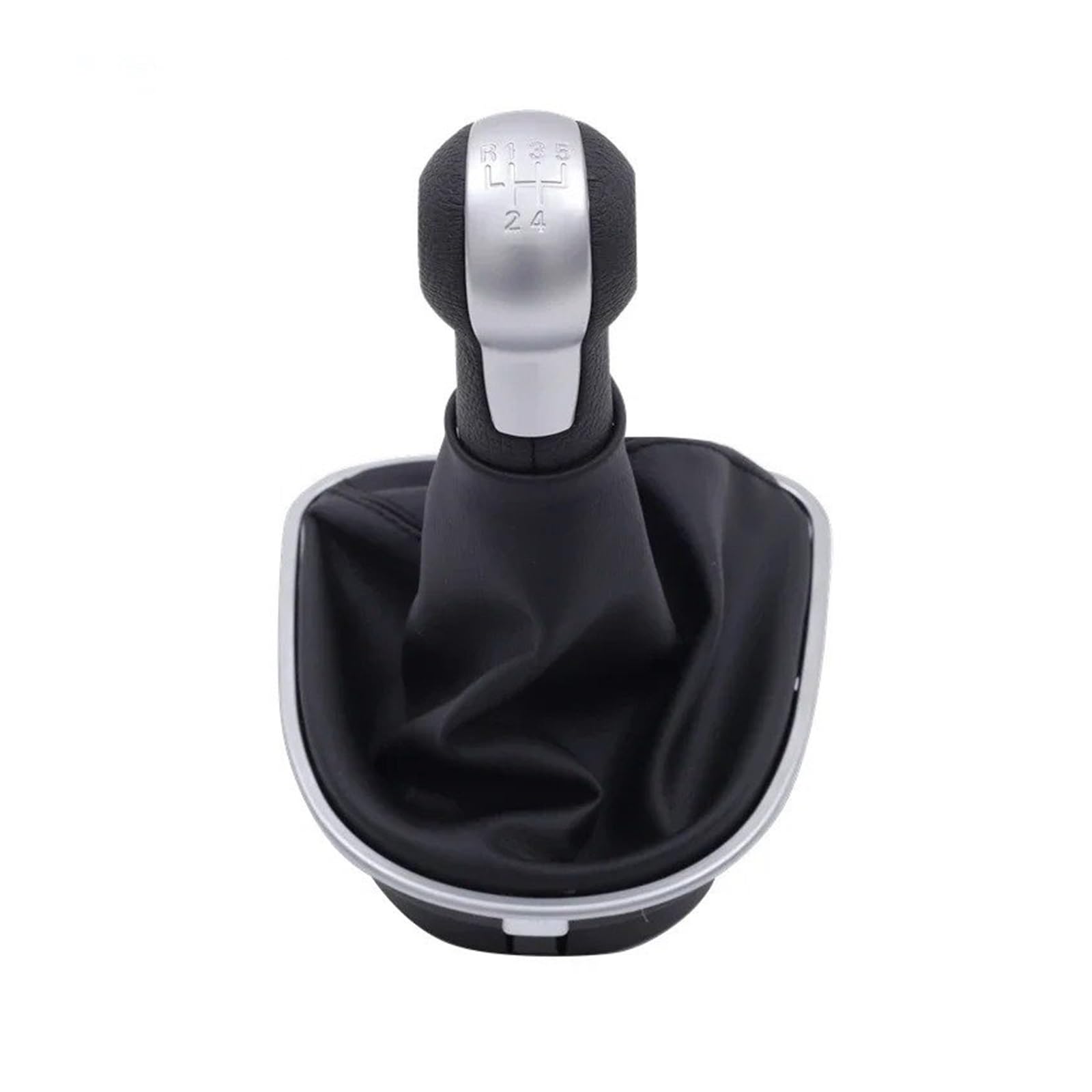 SAUANMNKTP Gearshift Knob for Seat Leon II 2005-2012 Car Gear Stick Shift Knob with Leather Boot