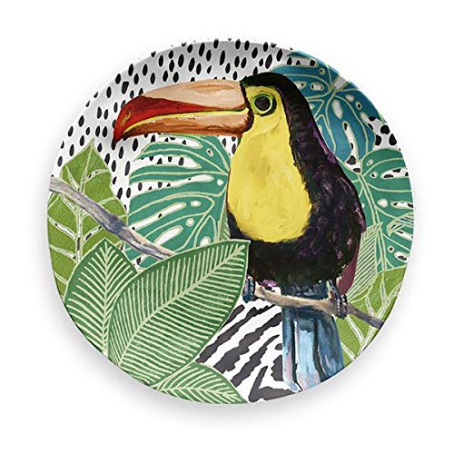 Assiette à dessert Toucan de 21 cm durable et facile à nettoyer