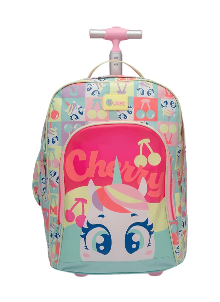 Mochila com Rodinha Unicórnio Cherry - Puket