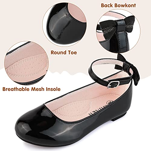 Girls Flats Mary Jane Shoes Casual Slip On Ballet Flat for School Wedding Party Ankle Strap Dress Shoes3