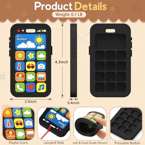 Image of Baby Teething Toys Silicone Baby Phone Teether Over 3 Months
