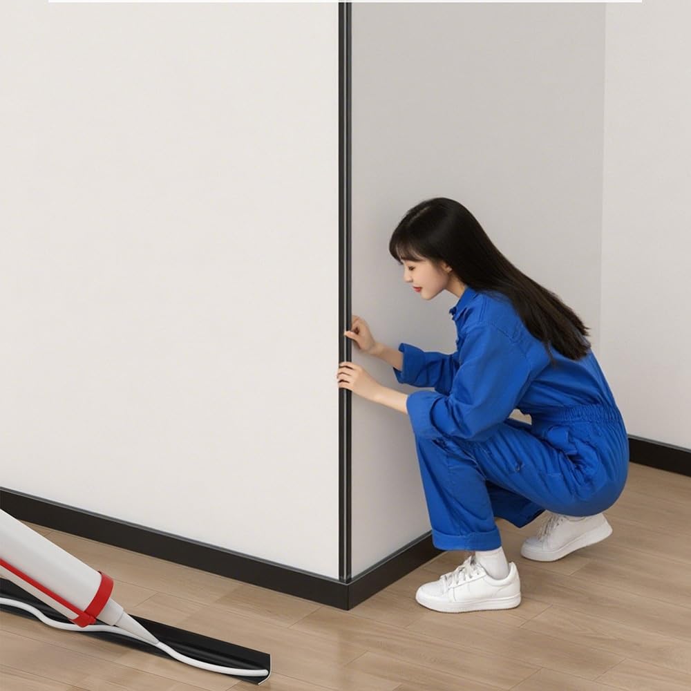 Lot de 2 protections d'angle en aluminium de 147,3 cm - Protection murale anti-collision - Bande de bord moulé en L pour porte et fenêtre - Blanc - 150 x 2 cm (58
