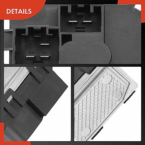 Image of A-Premium Front HVAC Blower Motor Resistor Compatible with Ford Models | for C-Max 2013-2018, Focus 2012 - Replace# 6G9T-19E624-DB, 6G9T19E624DB