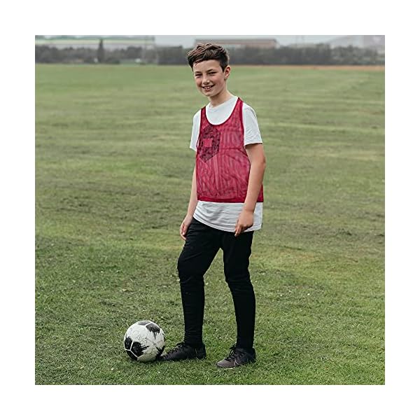 Super Z Outlet 12 Pinnies Scrimmage Vests Team Practice Jersey for Child Youth Teen Lightweight - Image 5