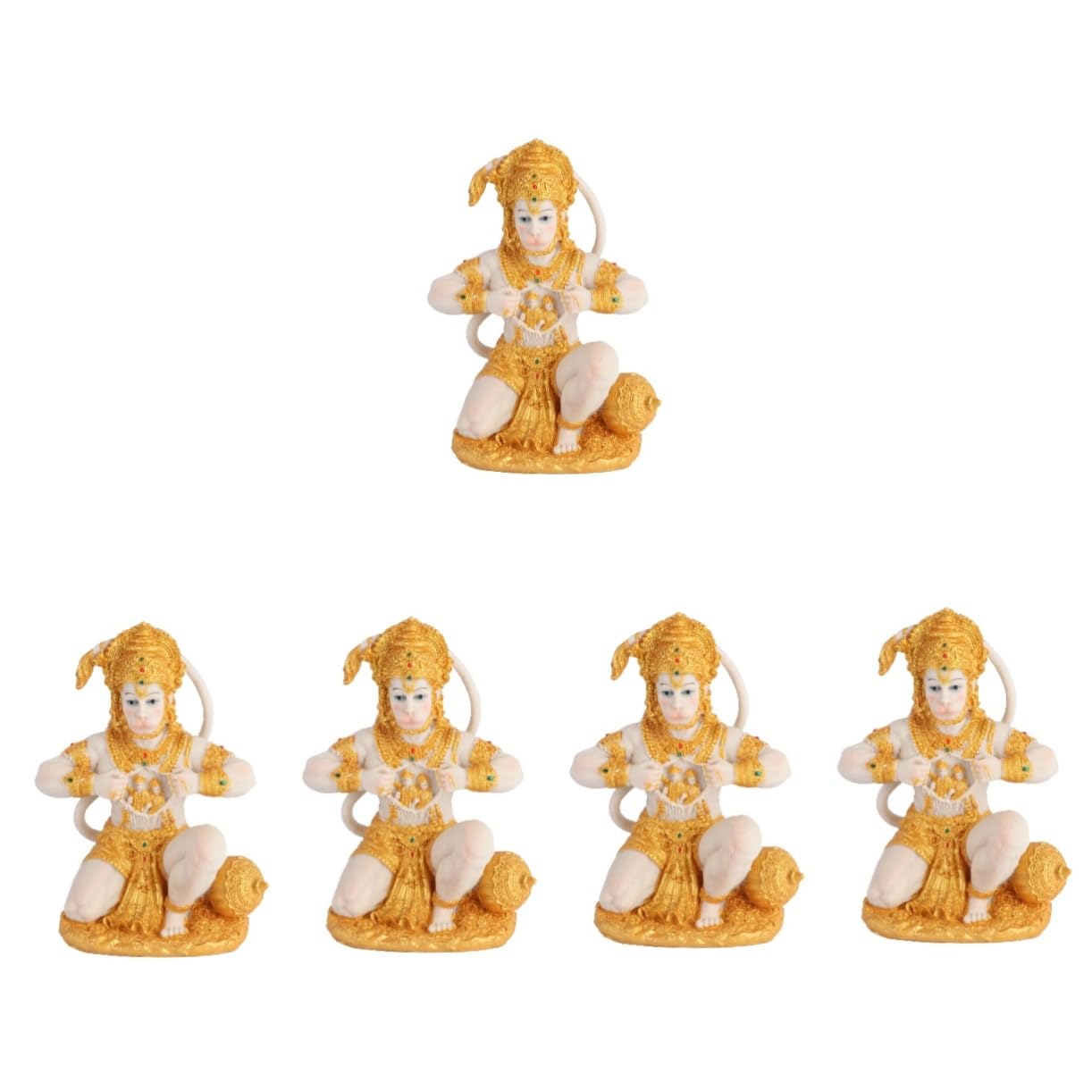 Figurine de singe Bouddha en style sud-est asiatique pour ornement intérieur raffiné