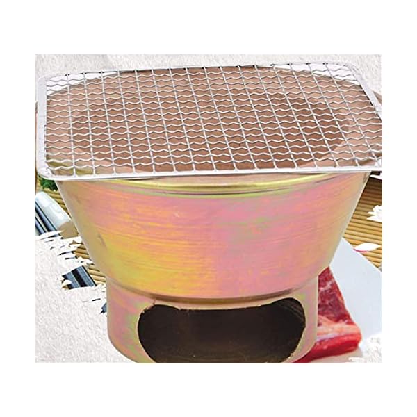 QGKYXT Grill Outdoor Outdoor Indoor Barbecue Charcoal Grill Korean Charcoal Barbecue Oven Old Style Roast Meat Mud Japanese Barbecue Household Commercial Outdoor Carbon Grill Oven, Flerf?rgad - Image 5