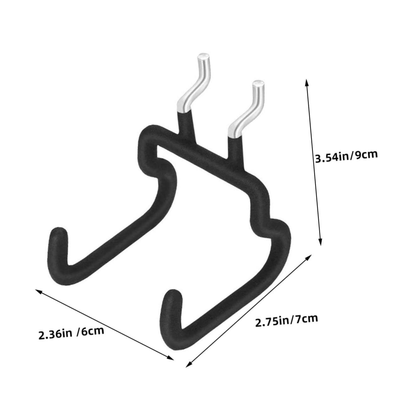 BUTIFULSIC 4pcs Peg Board Hook Power Tool Hook Pegboard Peg Boards Garage Tool Hooks Peg Board Tool Hangers Tool Utility Tools Peg Board Organizer Accessories Hook Locks Tape Black Rubber