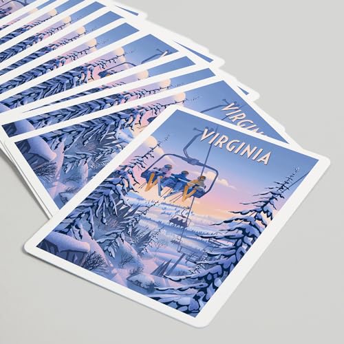 Lantern Press Virginia Baraja de 52 Cartas Poker miniatura 5