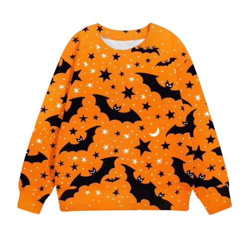 Girls Oversized Sweatshirts Casual Long Sleeve Halloween Print Graphic Pullover Tops Loose Crew Neck Fall Outfits4