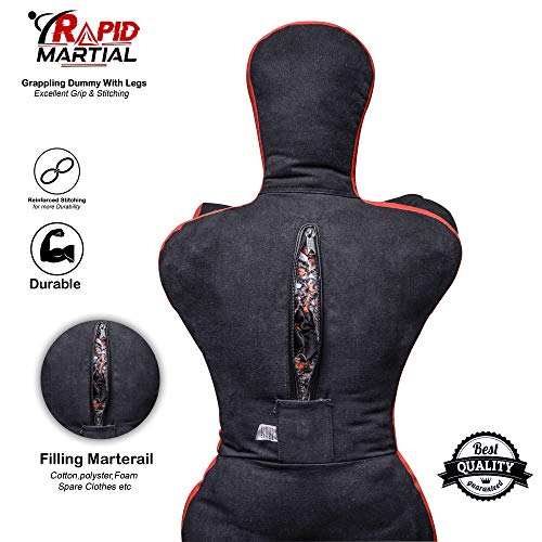 Rapid Martial Mma Master Smith Bjj Jiu Jitsu Mma Grappling Submission Dummy Also For Judo Karate Krav Maga Police & Self Defence Training.- Unfilled 6 Feet thumb #3