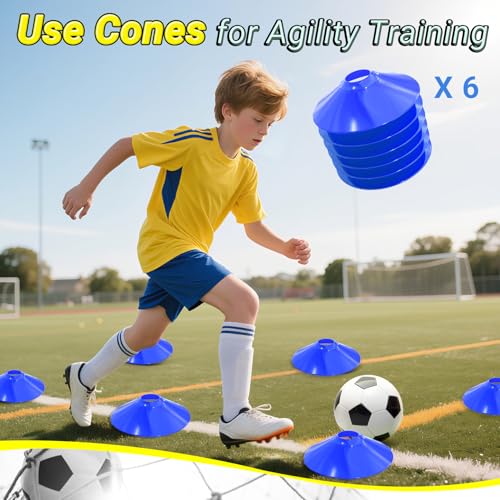 Happy Jump Pop-Up Fußballtore – 152x110 cm, 2 Tore, Schwarz Gelb mit Ball, Pumpe, Hütchen & Zielscheibe | Komplettes Training-Set für Garten & Familie