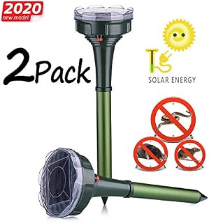 Dekugaa Solar Snake Repellent for Outdoor, Gopher Repellent Ultrasonic, Get Rid of Snake