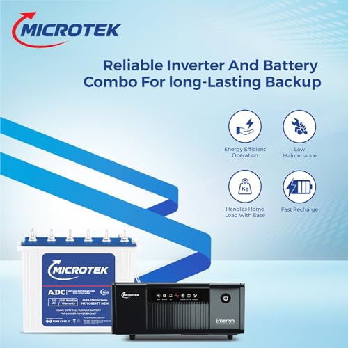 Image of Microtek iMERLYN UPS 1250 12V Inverter with M1502424TT 150Ah Battery