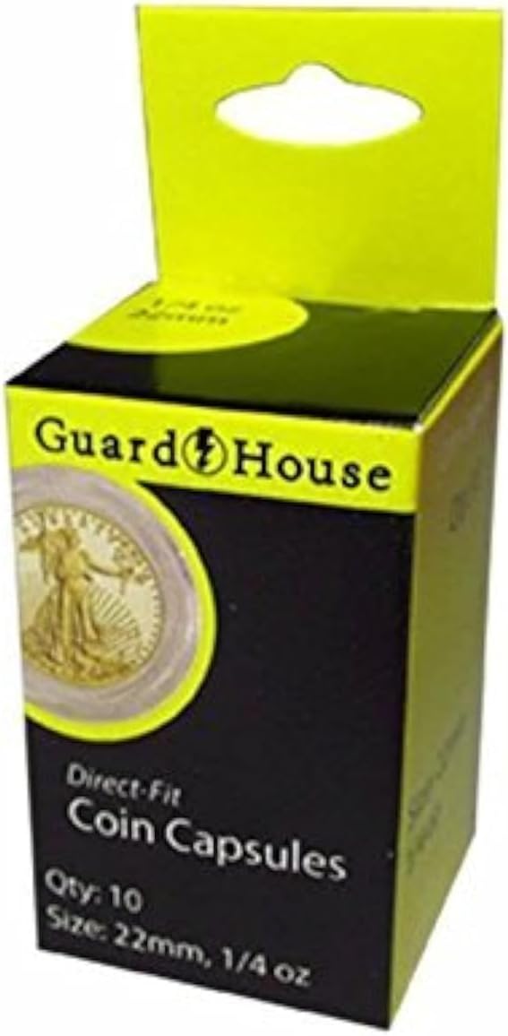 Guardhouse Direct Fit Coin Capsules, 30ml Gold Eagle 22mm