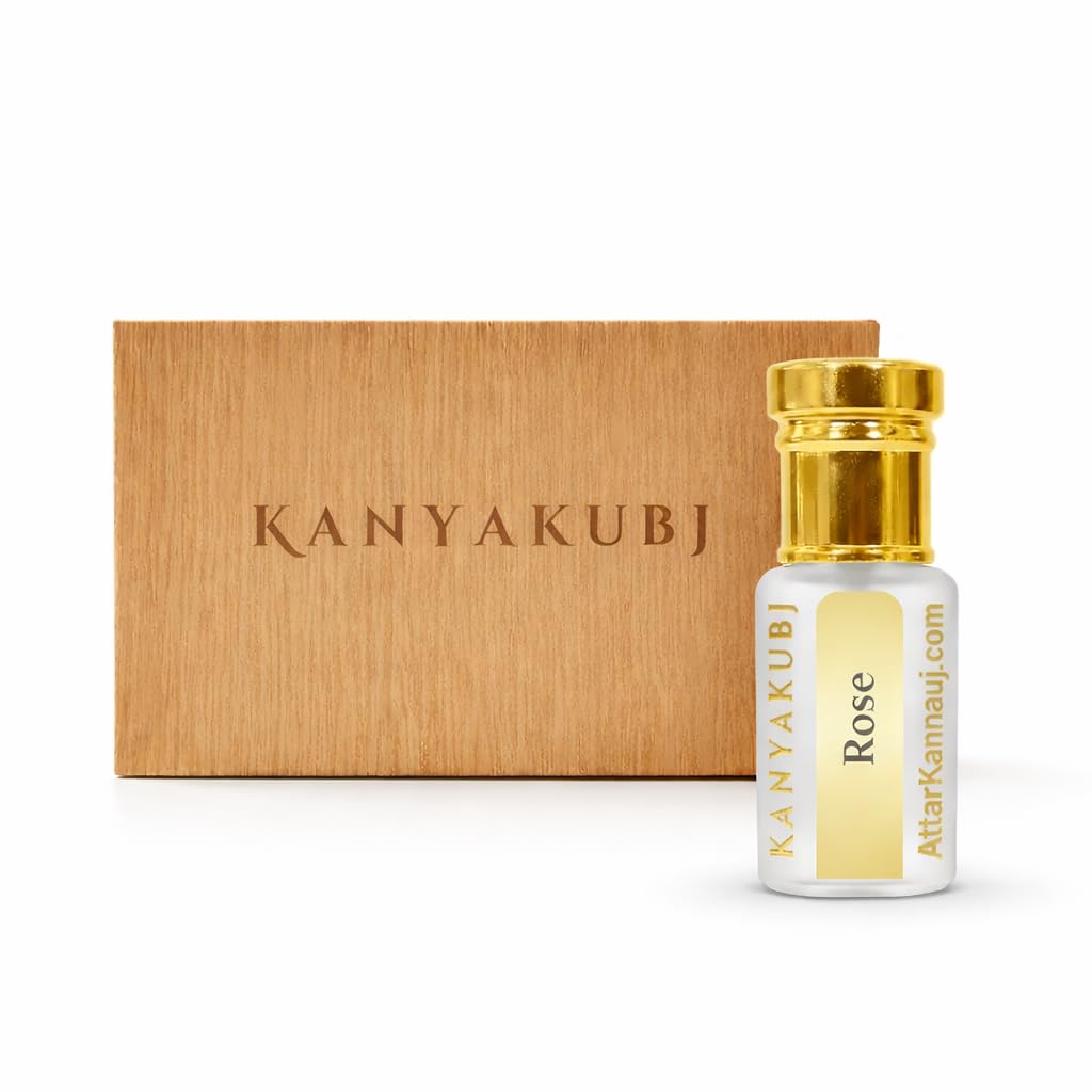 Kannauj Rose Attar (Rose Damascena) AttarKannauj for Men, Roll-On Attar, 100% Alcohol-Free (6 ML)-picture-54