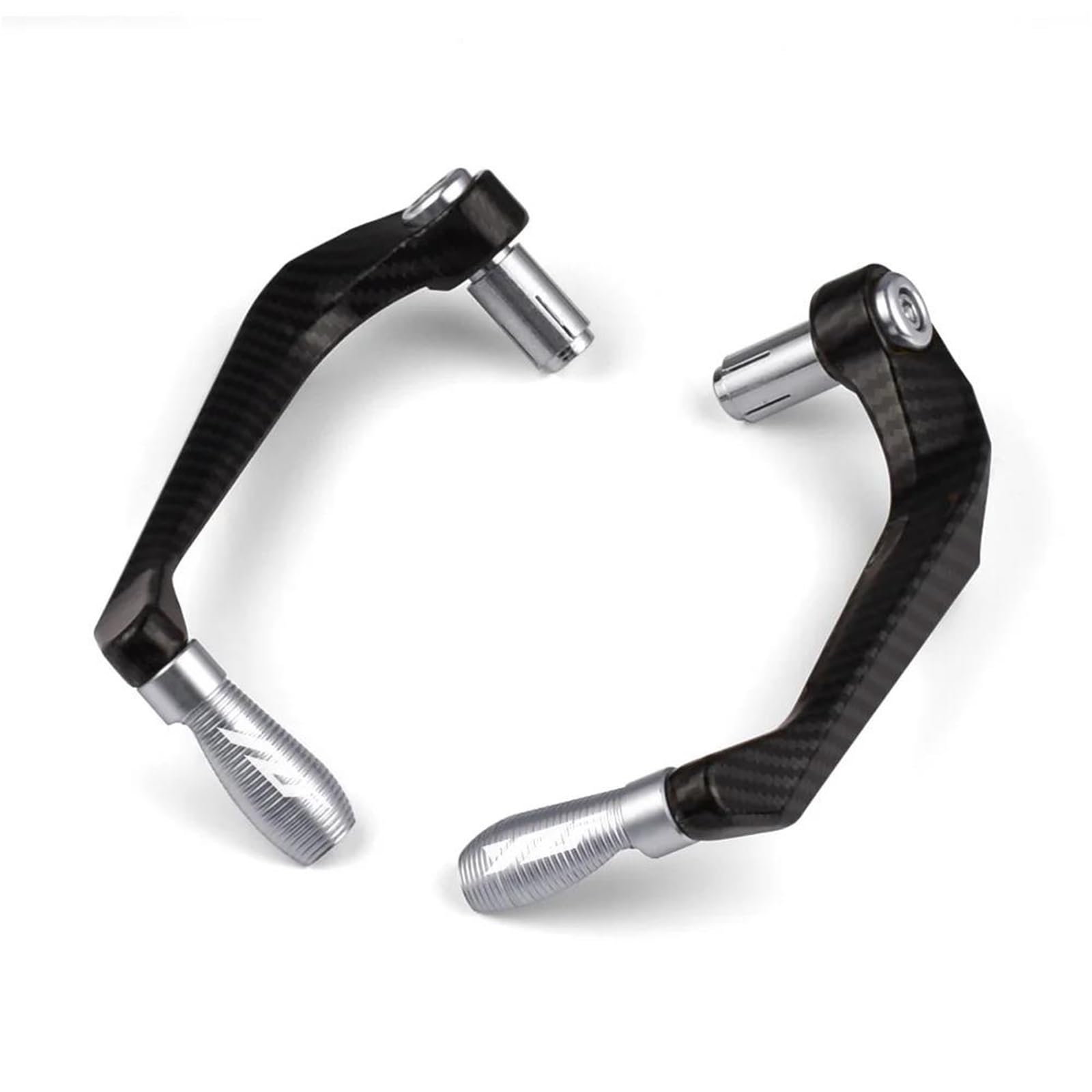 HIZORB Handguards for Y-AMAHA YZF R1 R3 R6 R25 R125 R1M YZFR1 YZFR6 YZFR3 Motorcycle Handlebar Protectors for Brake and Clutch Levers(Silver)
