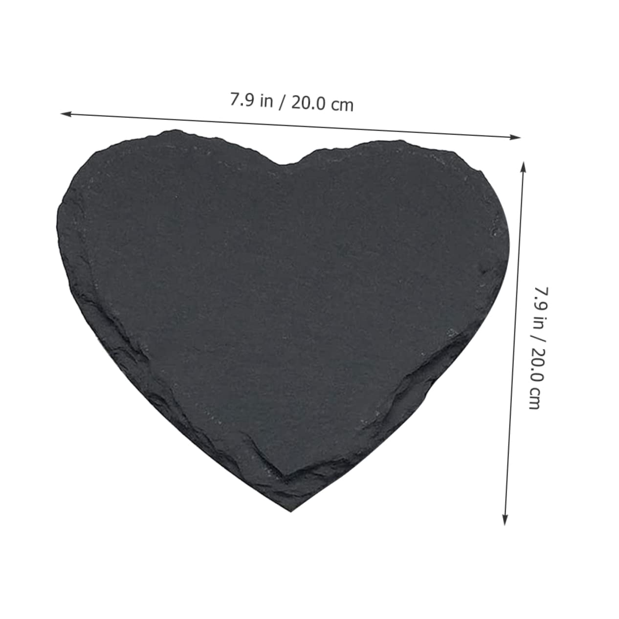 Cabilock 2piezas Platos Para Carne De Pizarra Natural Corazón Para Servir y Guardar Diseño Único