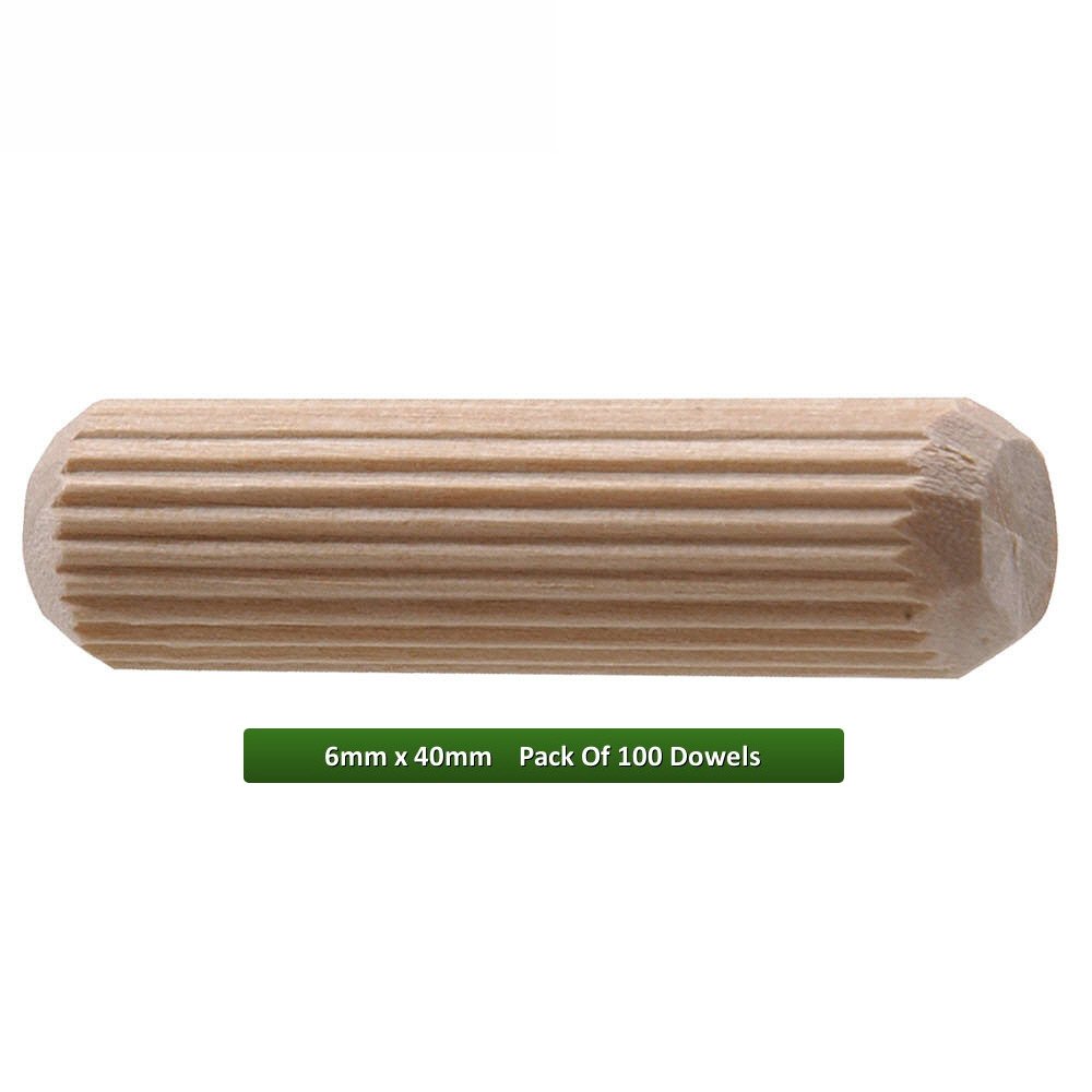 Fort Fasteners Wooden Dowel 6mm x 40mm Pack Of 100