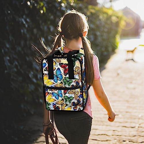 Sac à dos garçons papillons multicolores 35.5x26 cm - 7