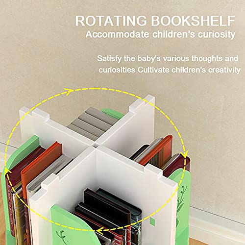 Étagère rotative à 360° en bois vert 2 niveaux pour optimiser les coins - 5