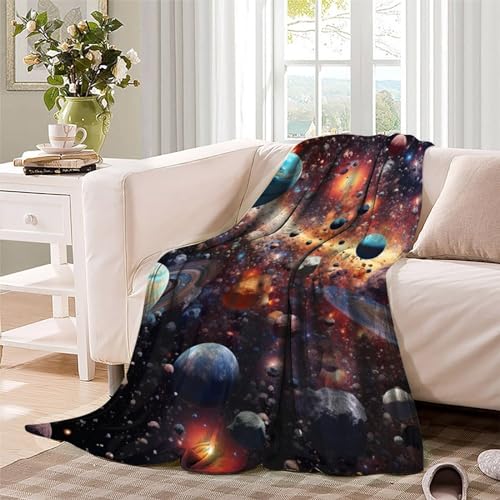 Couverture de voyage moelleuse et chaude en microfibre thermo-isolante
