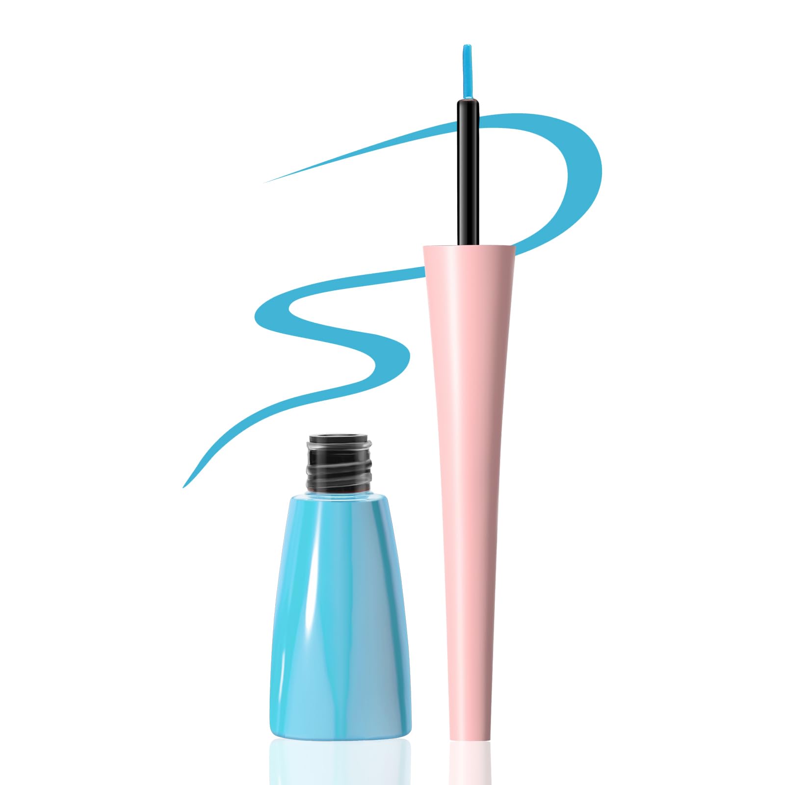 Boobeen Liquid Eyeliner Pen, Colored Eye Liner Waterproof Smudge Proof