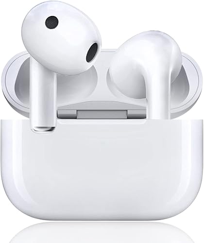 Auriculares inalámbricos, auriculares Bluetooth 5.1, Eraipod con funda de carga de micrófono 30 horas de reproducción, emparejamiento automático de