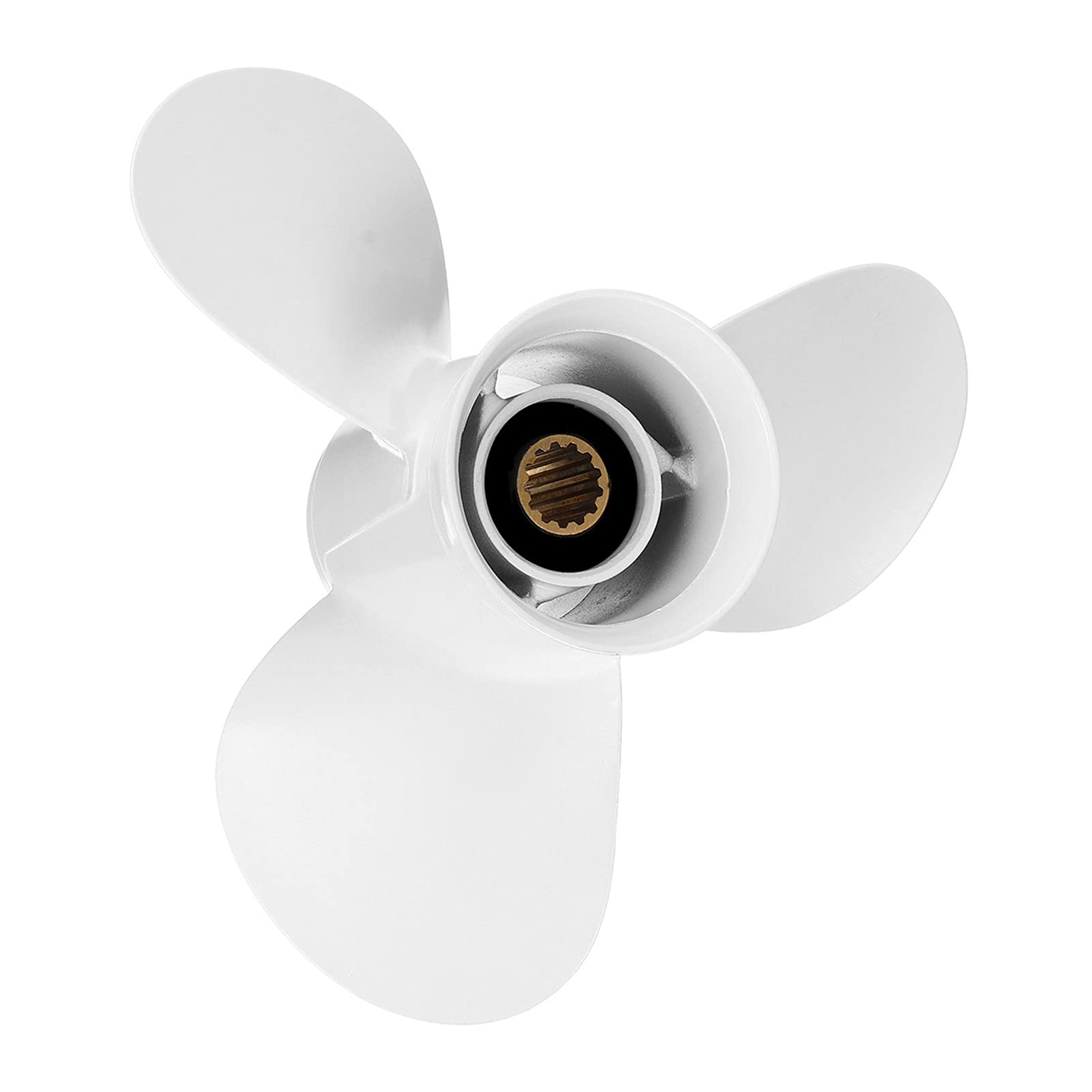 Elica Per Motore Fuoribordo Hangkai 3.5CV - 3 Pale In Alluminio 7 1/4 5-A - Foto 9