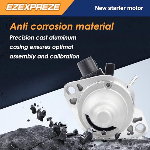 Image of Ezexpreze 10914N Starter for 2013-2017 Honda Accord 2.4,2015-2016 CR-V CRV 2.4, 2016-2019 2.0 Civic 13 14 15 16 17 18 19 Engine Automatic Transmission 31200-5A2-A51 SM-74009 SM740-09 191-711 S-80548