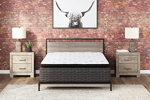 Signature Design By Ashley Ultra Luxury Pt With Laytex Mattress, King, White #TOP1