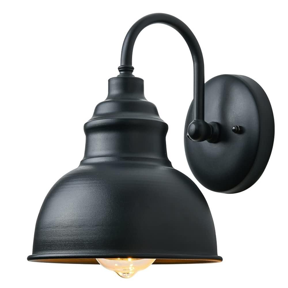 Luminaire d'extérieur pour cour et pilier de garage en métal étanche IP65