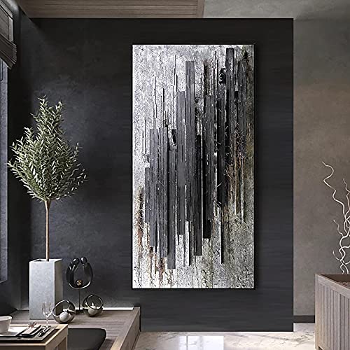 Moderne abstrakte Kunst Malerei Druck auf Leinwand Wandbild Poster und Drucke große Bilder für Wohnzimmer Wanddekoration 40 x 80 cm (16 x 31 Zoll) mit Rahmen Cover