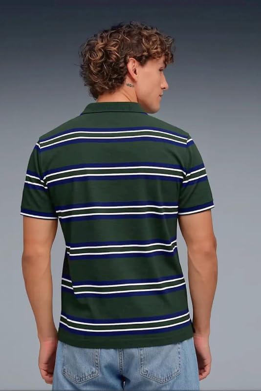 Image of SANE ORIGINALS Half Sleeve Polo T-Shirt for Men with Pocket || Stripe Collar and Pocket T-Shirt for Men Half Sleeves