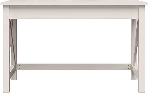 Miniatura 13 de Lavish Home Escritorio de trabajo con patas en X - para oficina, dormitorio, computadora o mesa de manualidades - Escritorios de oficina en casa