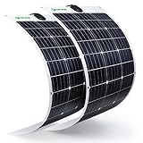 Buena flexibilidad: el radio mínimo del arco que puede alcanzar un panel solar flexible es de 40 cm. Se permite instalar en remolques, barcos, cabinas, tiendas de campaña, coches, camiones, remolques, yates, remolques, techos o cualquier otra superficie irregular.