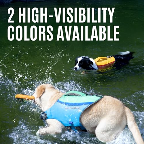 ZLX Hundeschwimmweste – Leichte Schwimmweste Hund aus Ripstop für Kleine, Mittlere & Große Hunde, Rettungsweste Hund mit Griff, Verstellbare Schwimmhilfe für Wasser, Strand & Boot