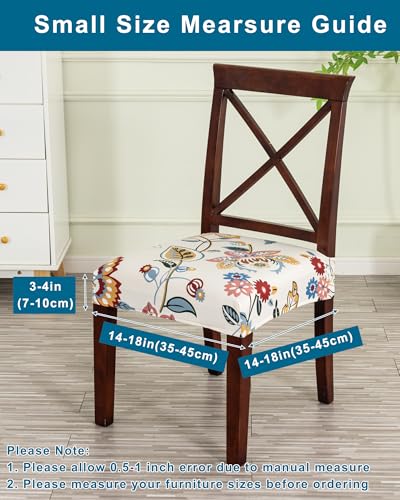 CRFATOP Waterproof Dining Chair Seat Cover Set of 4 Stretch Slipcover,S,03 — view 2