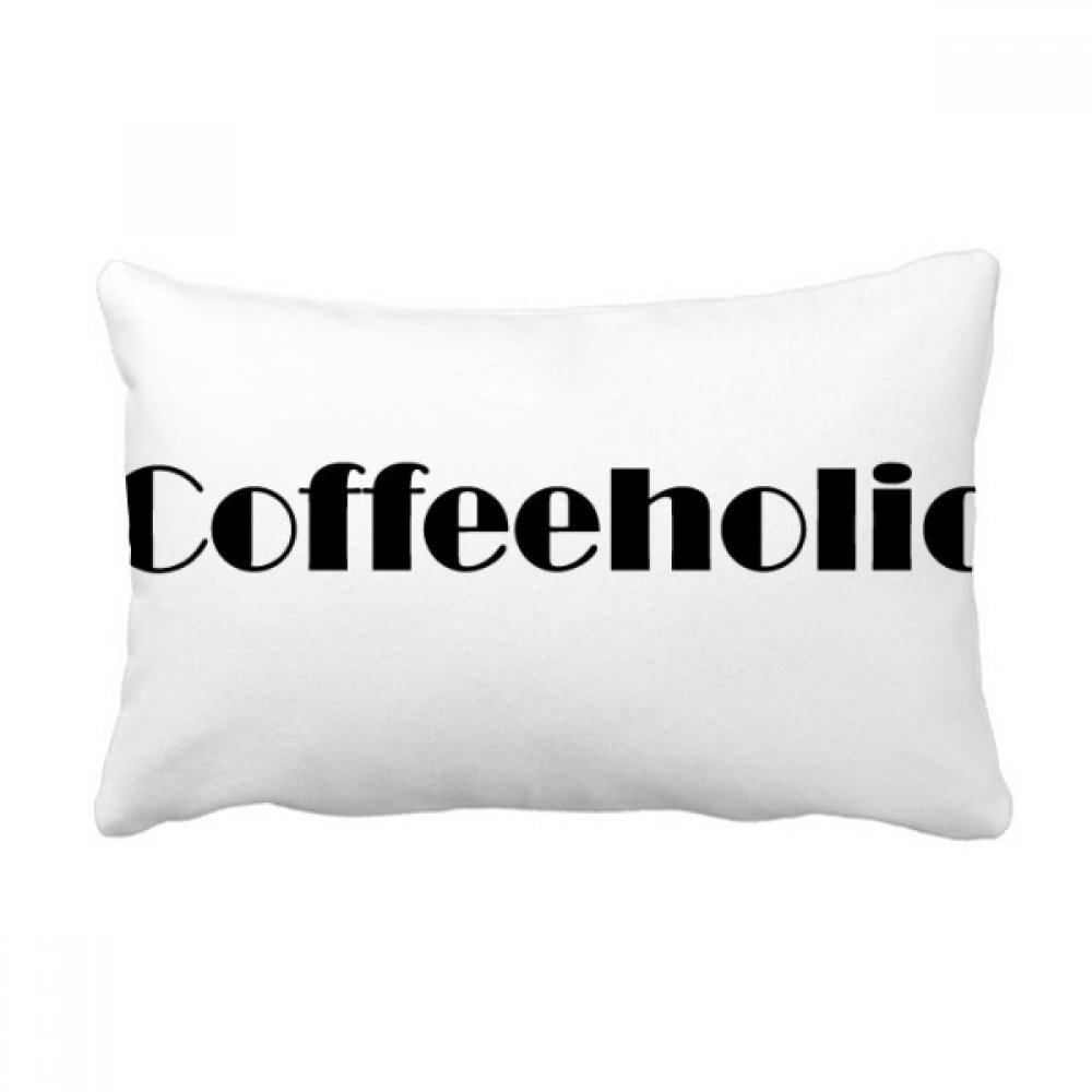 Coussin coffeeholic multicolor 16x24 pouces pour canapé
