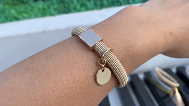 metal hair tie bracelet