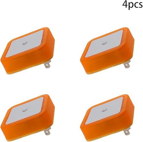 Miniatura 2 de Othmro ABS L62 × W62 × H40 Luz nocturna enchufable luz cálida LED Navidad bombilla luces de cama con sensor automático de atardecer a amanecer para