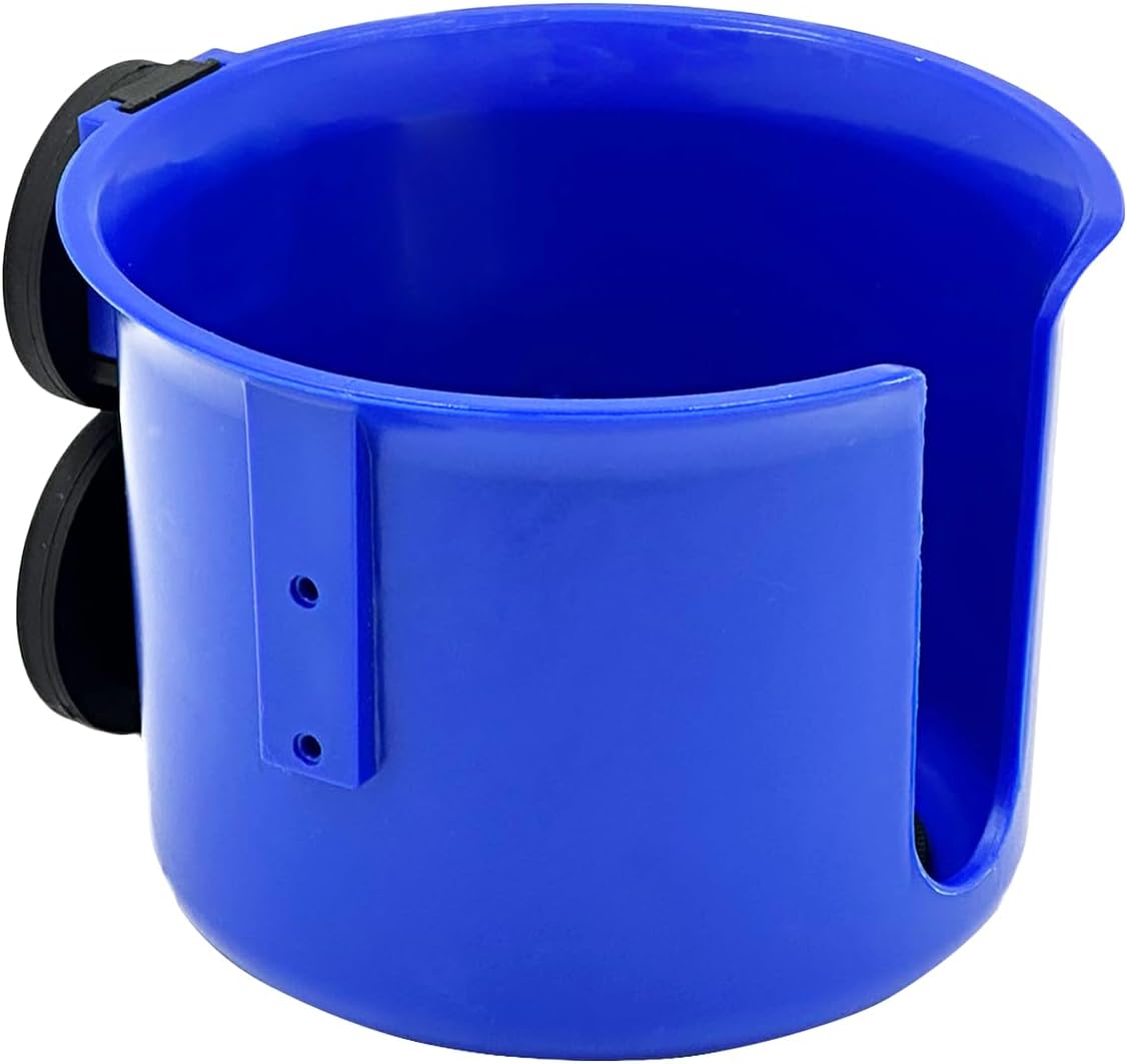 Magnetic Cup Holder Heavy Duty, 4" Base Strong Magnet Drink Holder Up to 60oz Bottles, with Non-Slip Pad, for Most Cups, Coffees, Cans, and Tumblers Dark Blue (Extra Large)