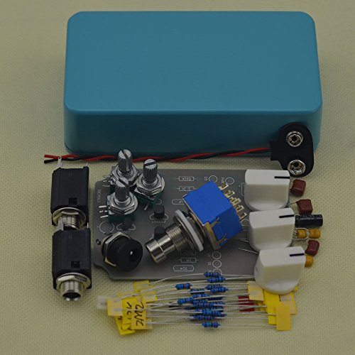 TTONE DIY Analog Tremolo Guitar Effects Pedal Stompbox Pedals Kit Lake Blue