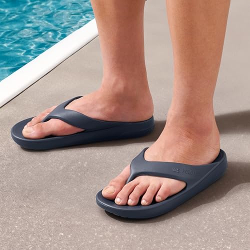 Image of U.S. Polo Assn. USPA| AXEL NAVY| Stylish slider Flipflops for Men