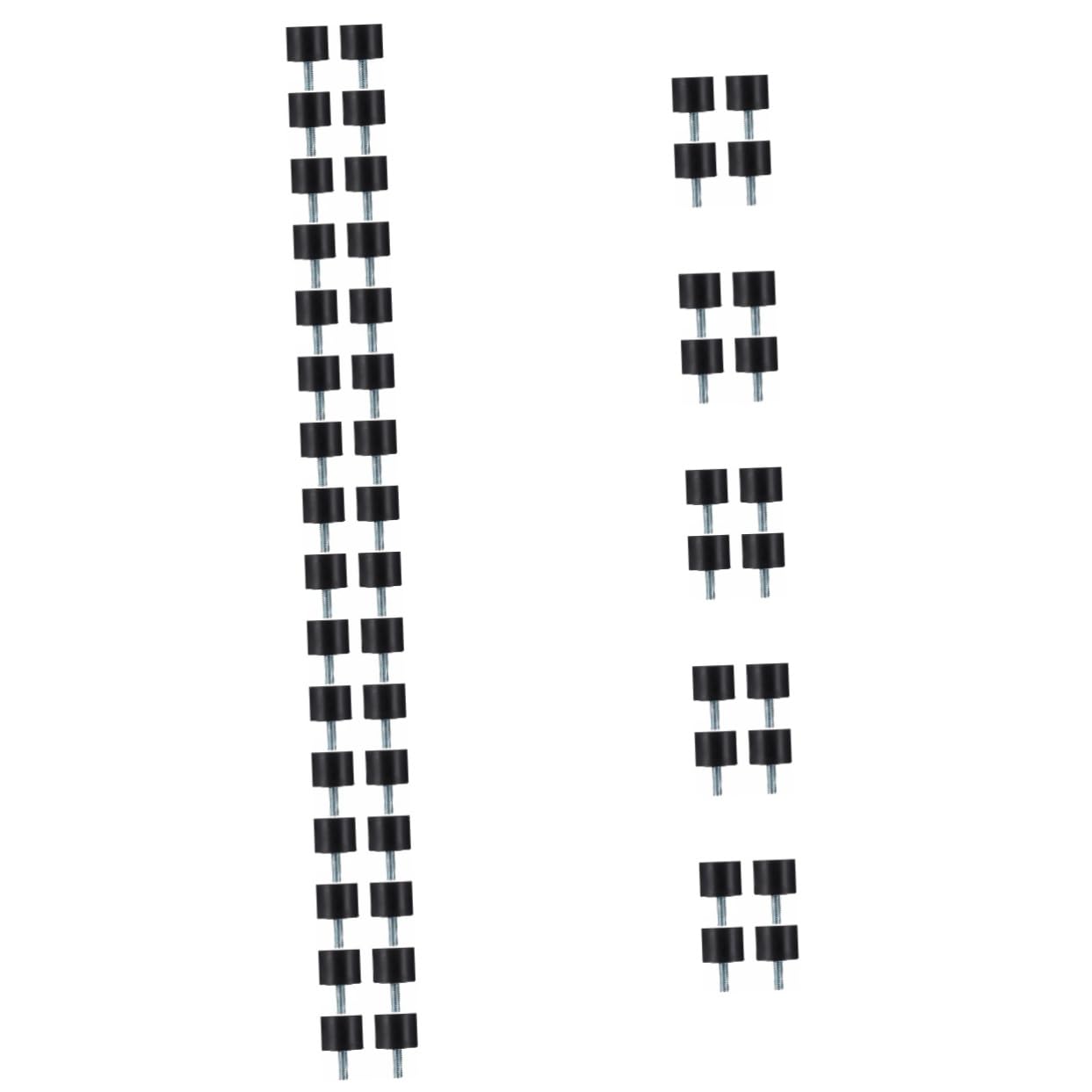 PRETYZOOM 13sets Silent Block Vibration Isolator Mounts Rubber Vibration Absorbers for Motor 4pcs*13
