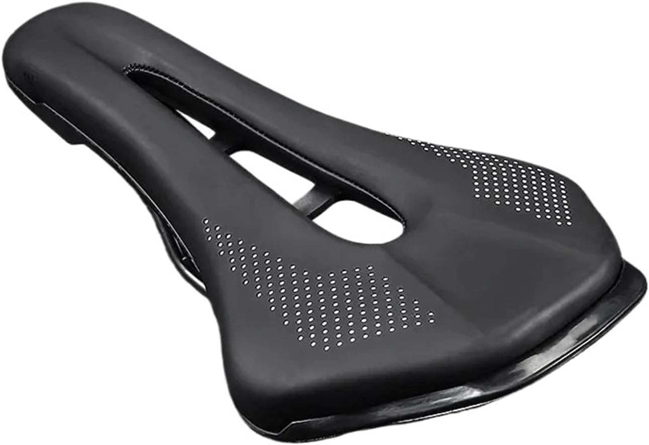 Ultralight Mountain Bicycle Saddle MTB Short Nose Road Bike Seat PU Leather Hollow Prostatic Saddle Bicycle Parts