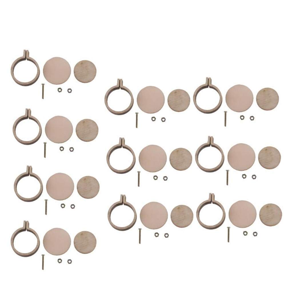 25 sets mini borduurring, ronde mini borduurframes kit