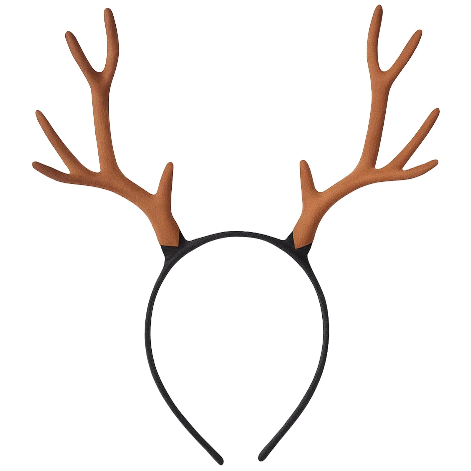 KxrTpx Christmas Headband, Deer Antlers Headband for Women, Festive Holiday Party Accessories, Reindeer Antler Headpiece for Halloween Christmas Cosplay, Brown