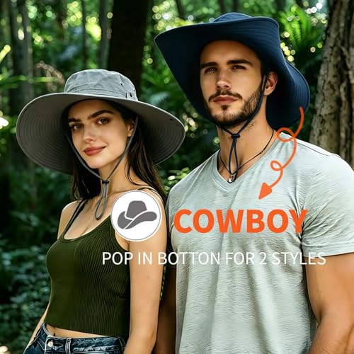 Image of Super Wide Brim Sun Hat for Men /Women-UPF 50+ UV Protection, Large Bucket Hat for Fishing, Hiking, Gardening